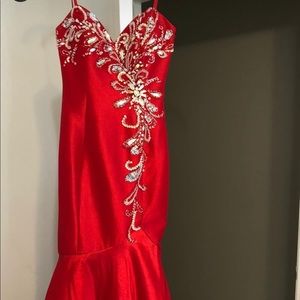 Red prom dress